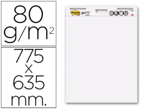 Bloco congresso post-it 775 x 635mm com 30 folhas 80 gr , Post-it , 75614 , 0021200717321